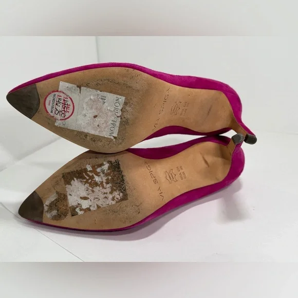 Vince Camuto (Via Spiga) Fuchsia Suede Stiletto Heels – Size 6M - Picture 8 of 9